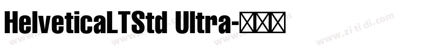 HelveticaLTStd Ultra字体转换